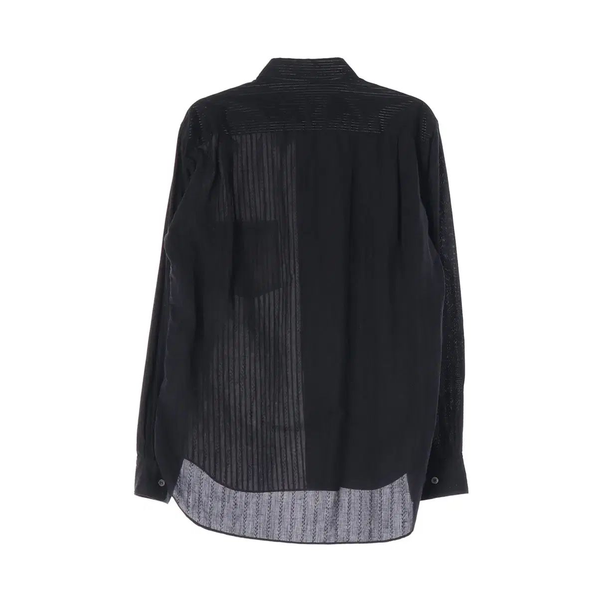 コム・デ・ギャルソン オムプリュス ストライプ バイカラー シャツ