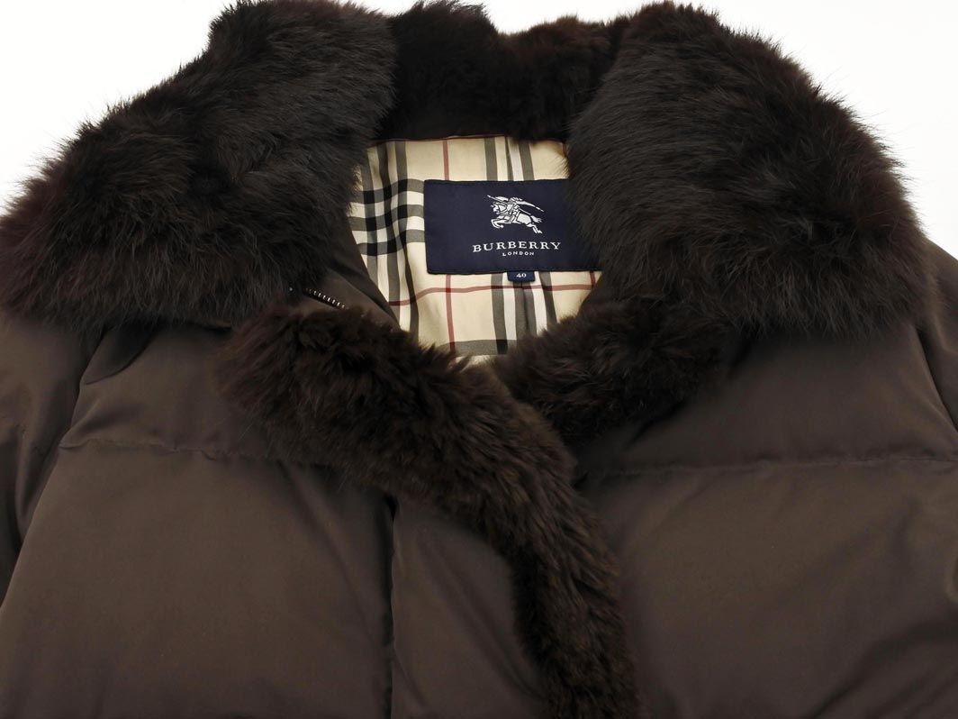 BURBERRY LONDON バーバリーロンドン ラビットファー 2WAY ダウン