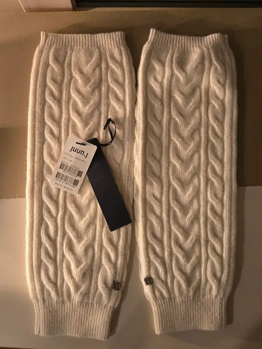 Juun J ケーブル編みニット レグウォーマー アームウォーマー