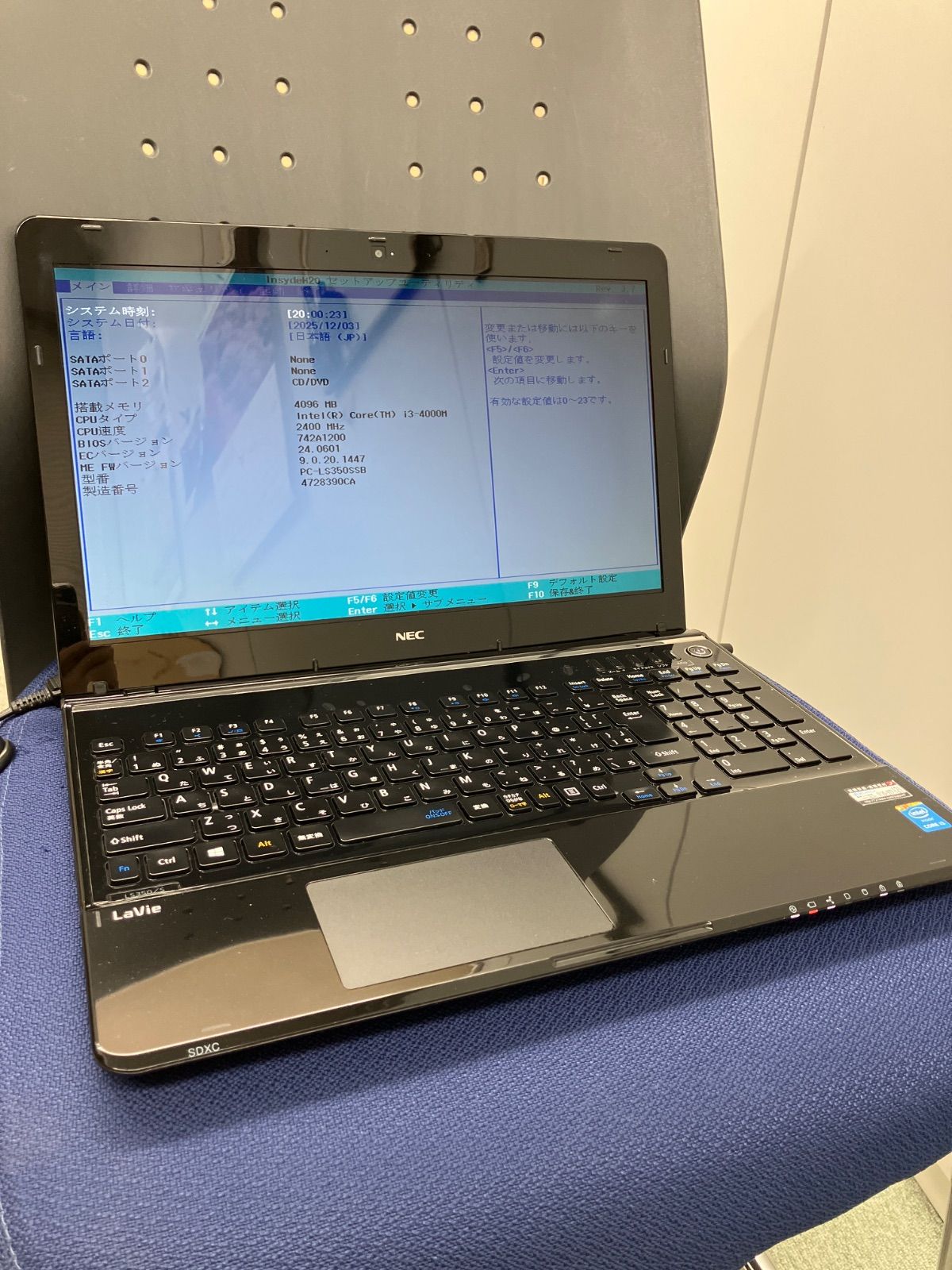 ジャンク NEC PC-LS350SSB CORE i3 4000M 2400MHz ノートパソコン