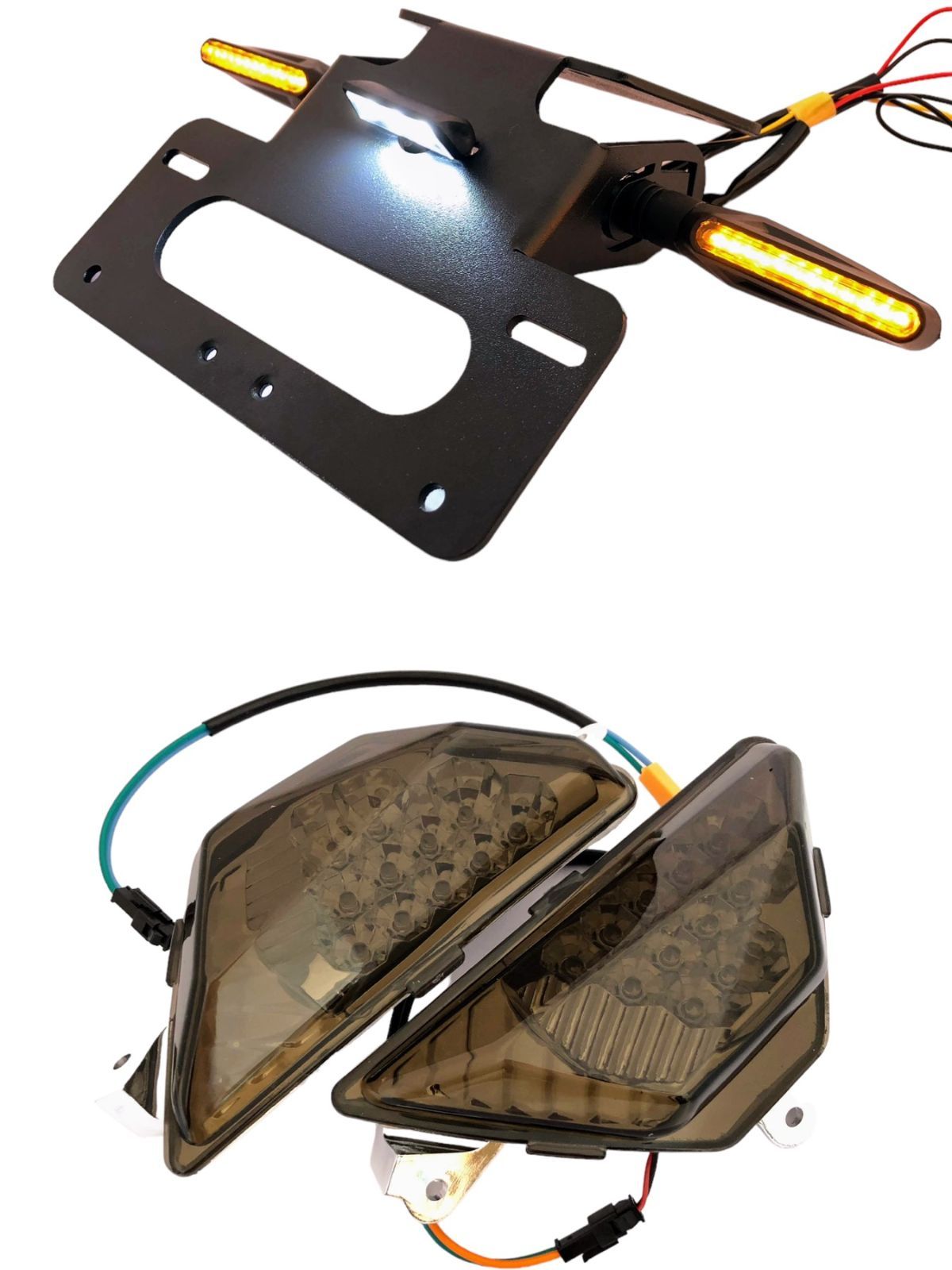 ニンジャ 250 フロント ウインカー クリア スモーク フェンダーレス ninja カワサキ ランプ フル LED ポジション リレー リア