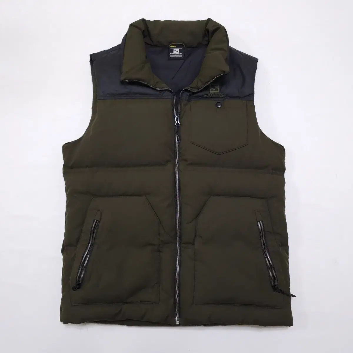 L) SALOMON ツートン 割引 ダウンベスト 14050716-f.jpg