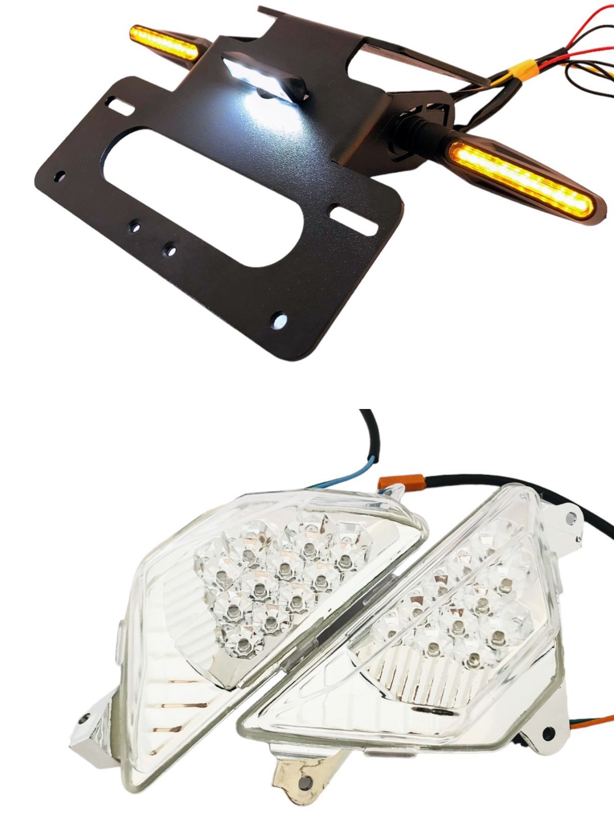 ニンジャ 250 フロント ウインカー クリア スモーク フェンダーレス ninja カワサキ ランプ フル LED ポジション リレー リア