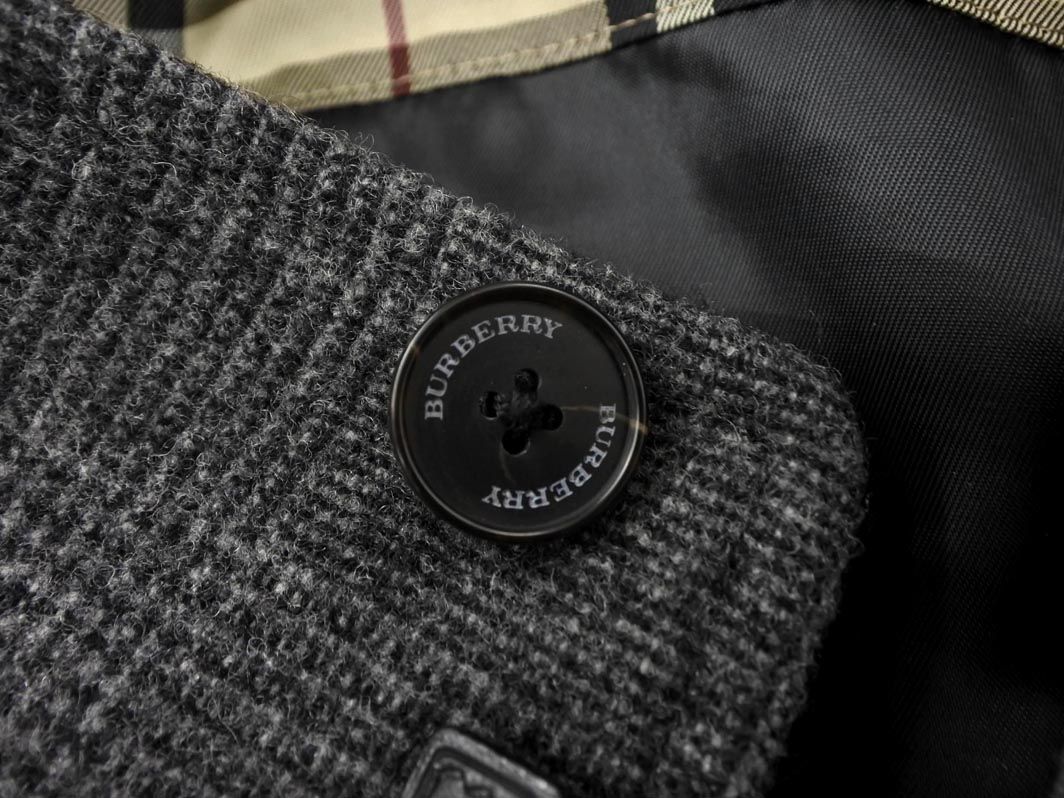BURBERRY バーバリー ウール混 チェック ブルゾン ジャケット sizeM