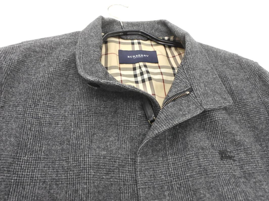 BURBERRY バーバリー ウール混 チェック ブルゾン ジャケット sizeM