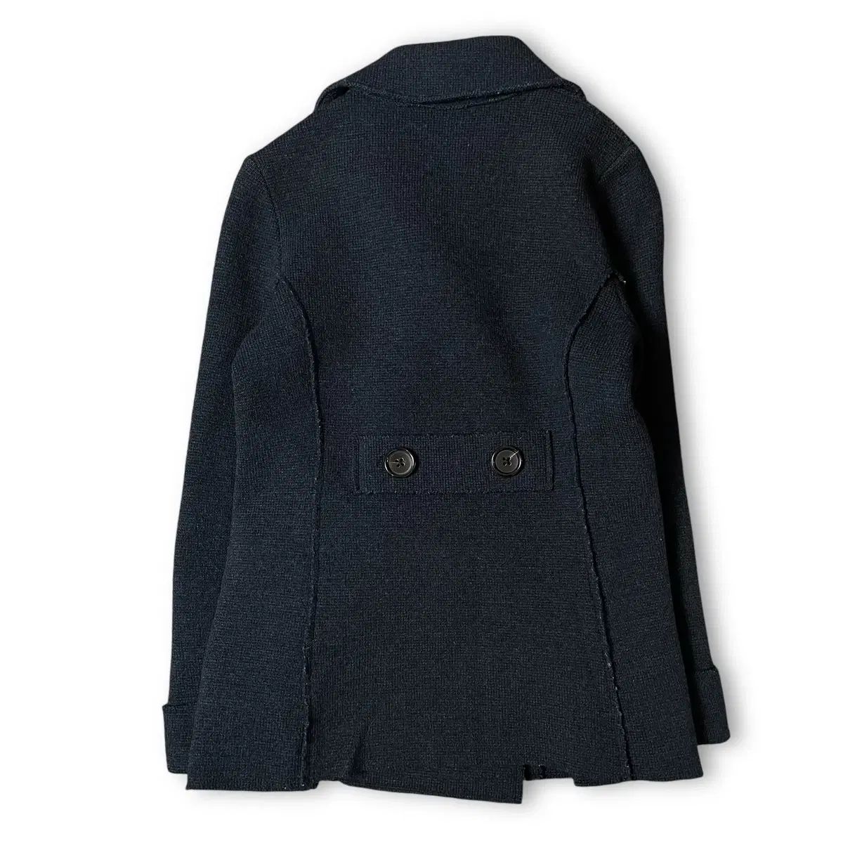 MACPHEE ネイビー ニットコート ショートジャケット 38 - メルカリ