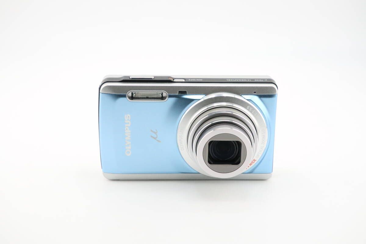 ☆良品☆オリンパス OLYMPUS μ-7040 ブルー☆ W1266＃4091 OLYMPUS