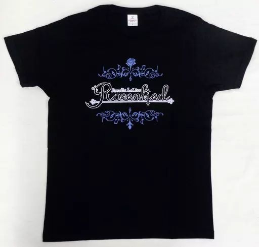  【中古】Tシャツ(キャラクター) イベントロゴデザイン Tシャツ ブラック Lサイズ 「BanG Dream! Roselia 1st Live Rosenlied」 Tシャツ・アパレル