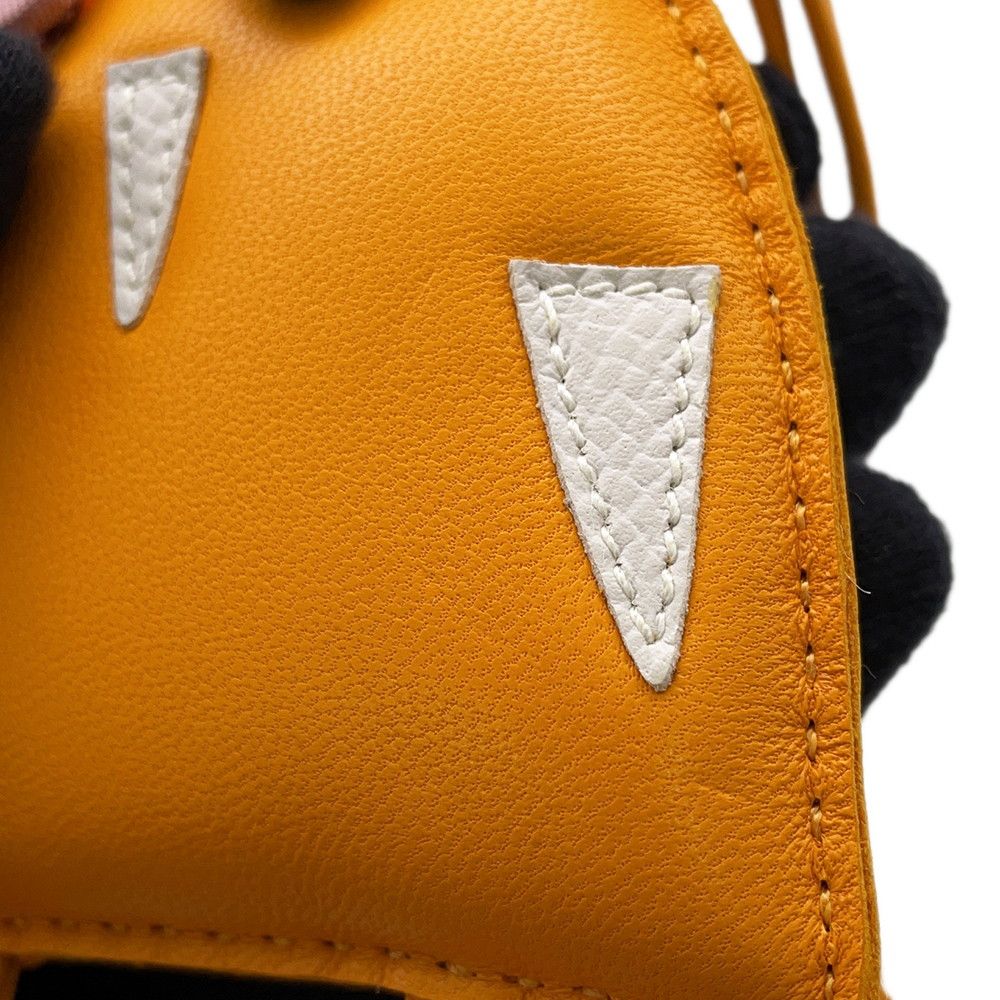 エルメス バッグチャーム プティアッシュ フクロウ オレンジ/マルチ