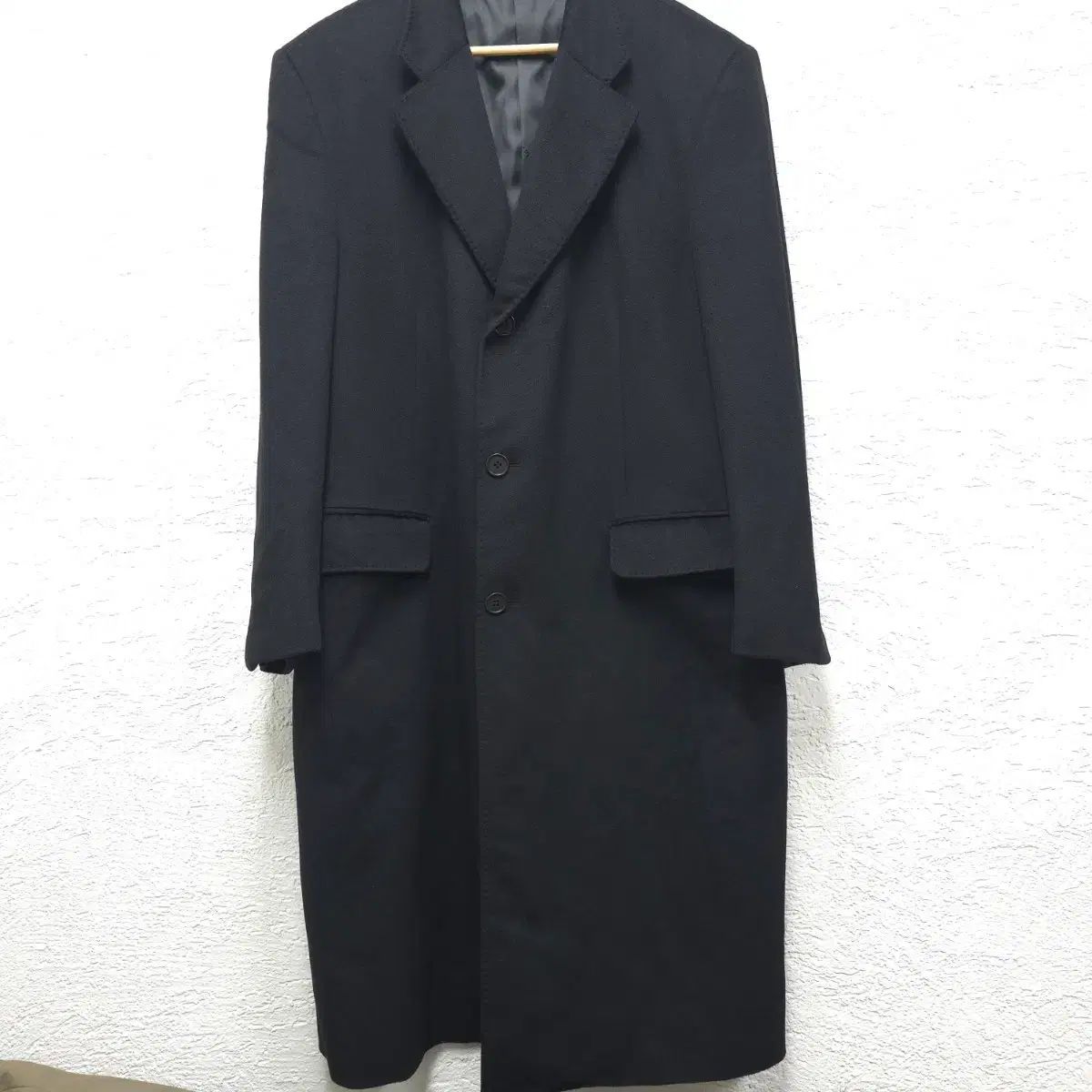 カーディナル ブラック メンズ ロング カシミア 100コート 2024