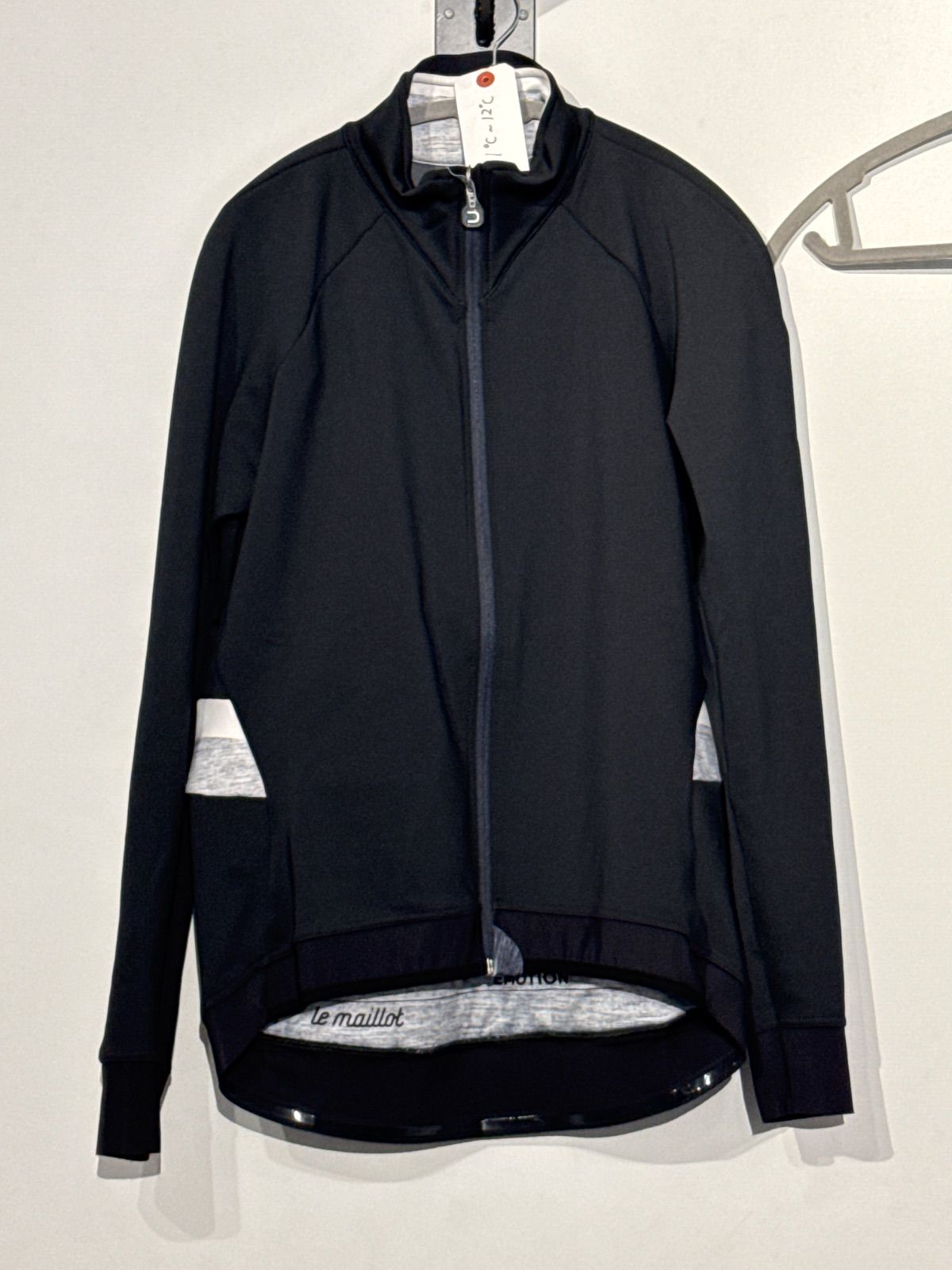 定価¥37 500 Dotout Le Maillot Jacket ブラック ライトグレー XL 冬用ジャケット 推奨気温1〜12℃ 目安身長175〜185 cm
