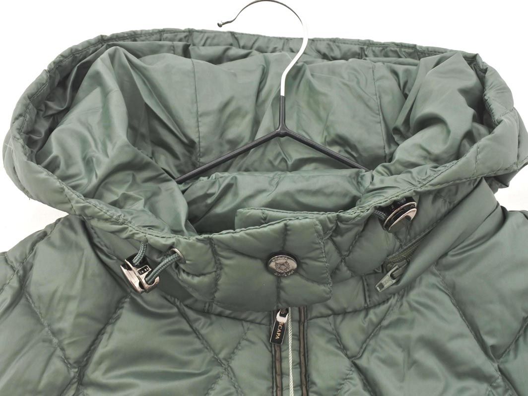 【新品未使用】SCAPA スキャパ ダウンコート ダウンベスト 2WAY 新品 SCAPA スキャパ 2WAY ドロスト フーディー ダウンベスト size38