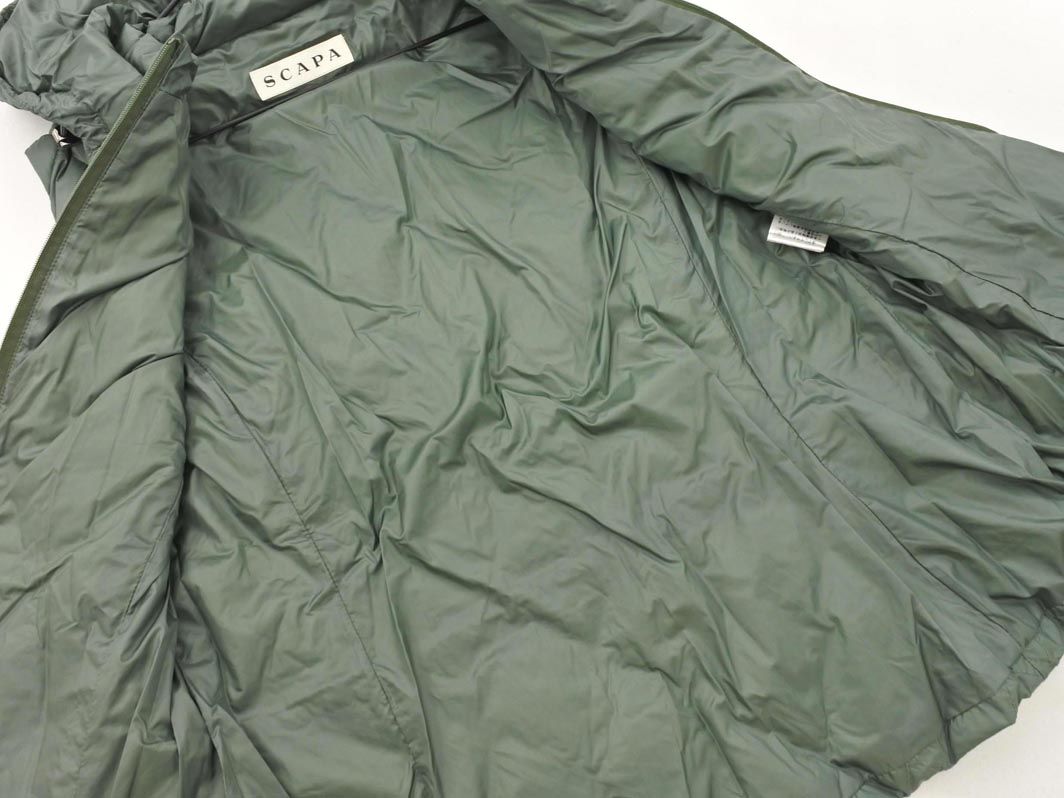 新品 SCAPA スキャパ 2WAY ドロスト フーディー ダウンベスト size38