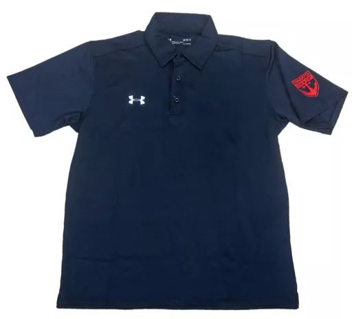 【品質保証，人気セール】 【中古】ポロシャツ・ワークシャツ(キャラクター) UA YAMATO Polo 7 ポロシャツ ミッドナイトネイビー MDサイズ 「宇宙戦艦ヤマト2202 愛の戦士たち 第七章 新星篇」 劇場グッズ Tシャツ・アパレル