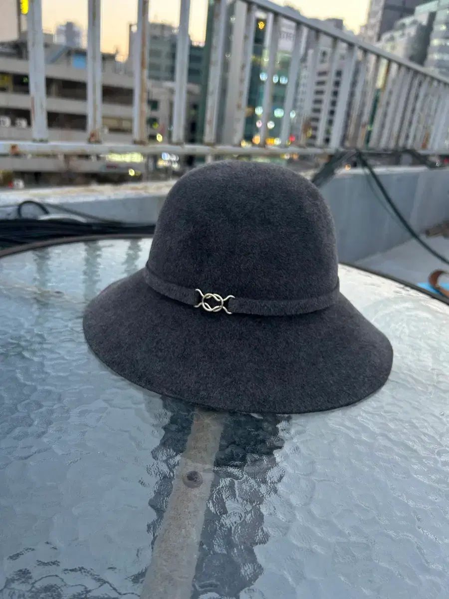 ヘレンカミンスキー フェルト帽子 グレー L