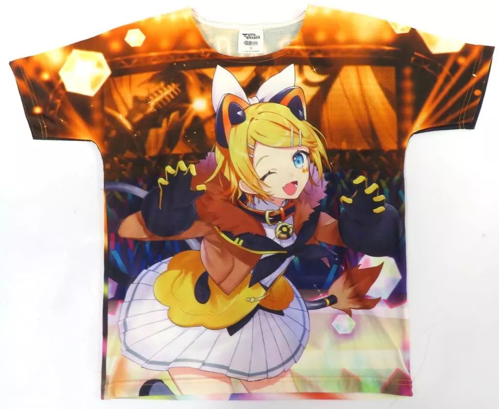 正規品，新作登場 【中古】Tシャツ(キャラクター) 鏡音リン フルグラフィックTシャツ フルカラー Sサイズ 「初音ミク マジカルミライ2019」 通販グッズ Tシャツ・アパレル