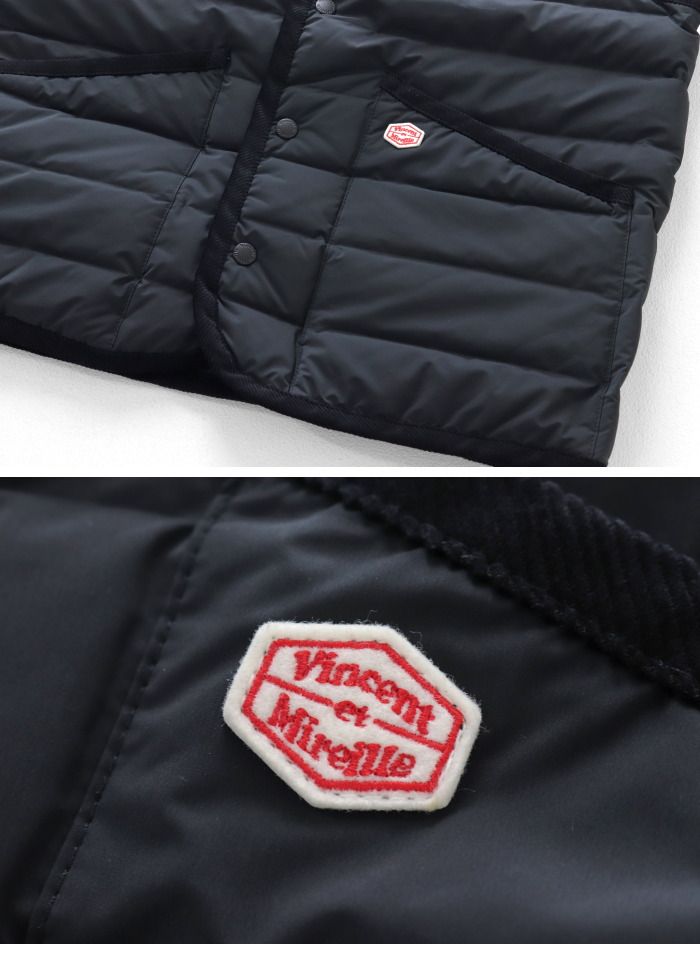 ヴァンソンエミレイユ Vincent et Mireille ステッチレスダウンベスト メンズ インナー ライト