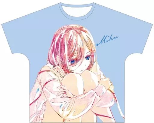 中古】衣類 中野三玖 Ani-Art フルグラフィックTシャツ vol.2 ブルー