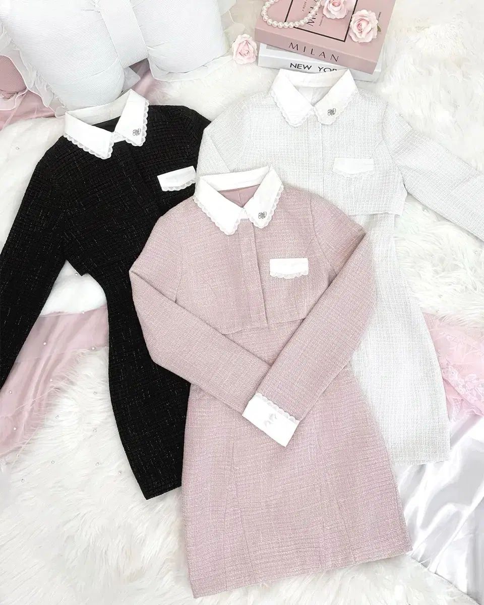 Honeyミュウ 허니뮤 트위드 あんさんぶる ONE PIECE スナ系 ピンク