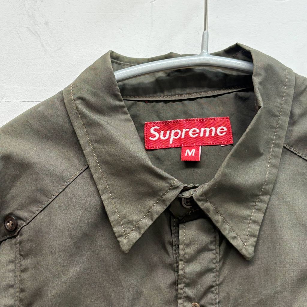 Supreme シュプリーム 半袖シャツ カーキ size:M【中目黒A12】 - メルカリ
