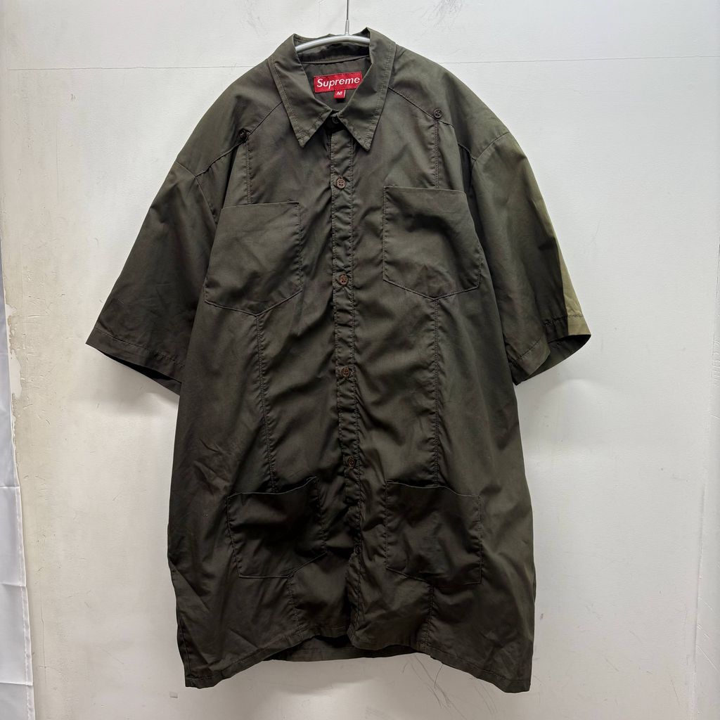 Supreme シュプリーム 半袖シャツ カーキ size:M【中目黒A12】 - メルカリ