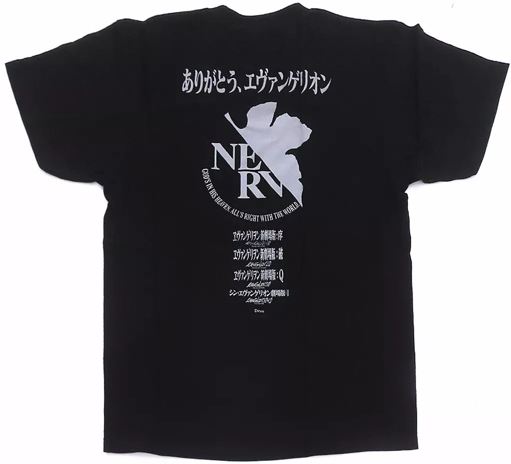 中古】衣類 初号機＆NERVロゴ ありがとうエヴァンゲリオン Tシャツ