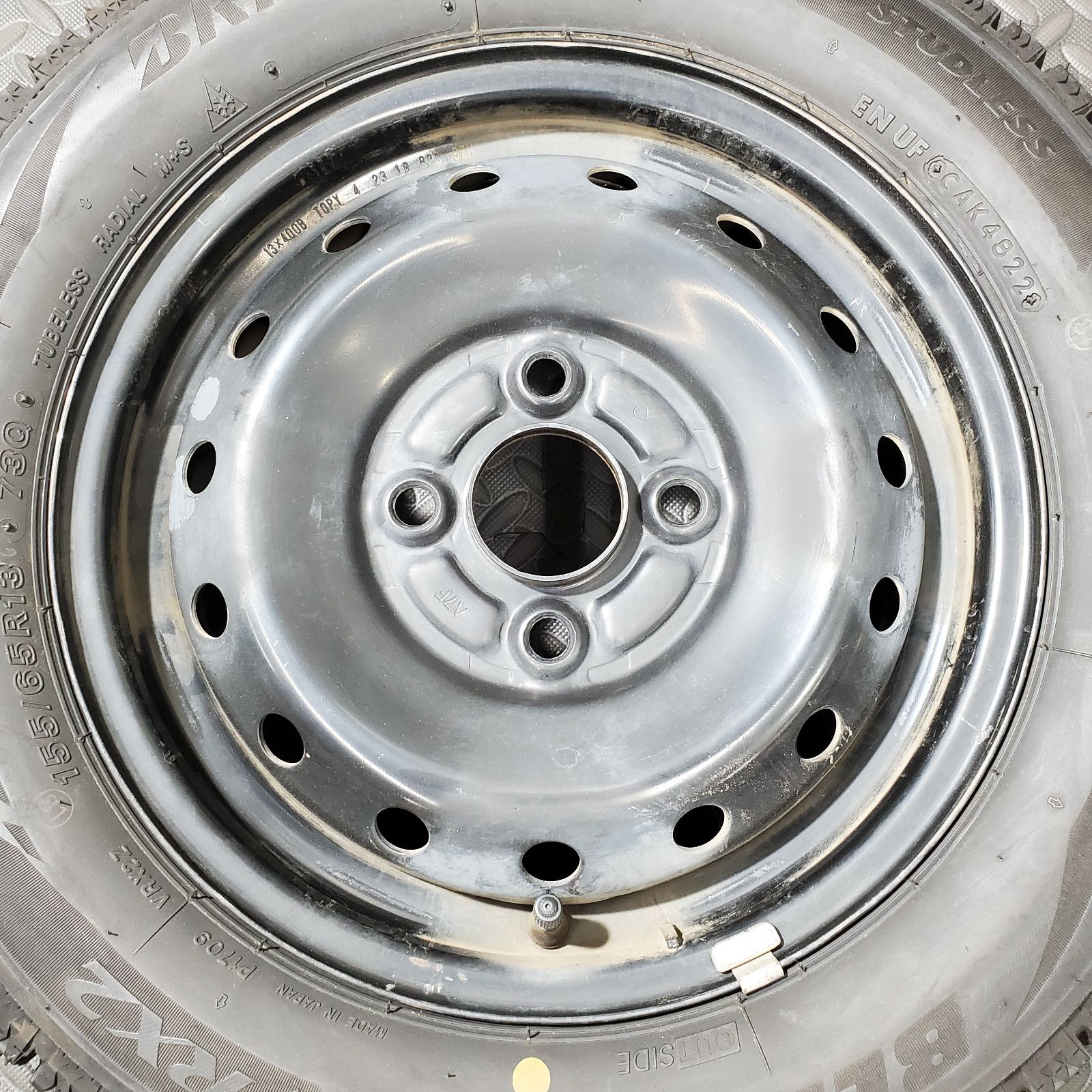 22年製 155 65 R 13 ブリヂストン ブリザックVRX 2 ホンダ ライフ JC 1 ゼスト ザッツ スタッドレスタイヤ 1278