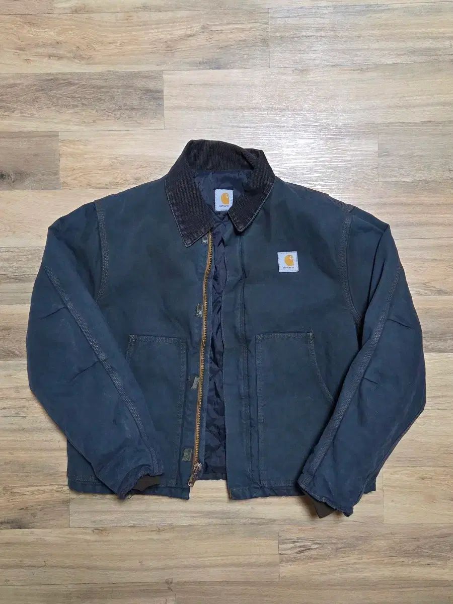 ヴィンテージ Carhartt カーハート J 02 ネイビー ショート丈 デトロイト ジャケット