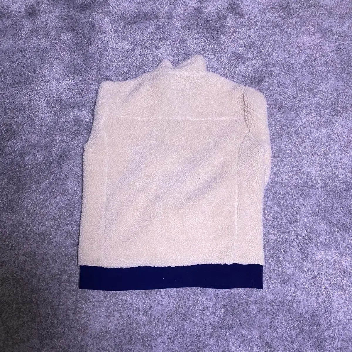 M ジェイクルー メンズ シェルパ プルオーバー フリース ジャケット アイボリー