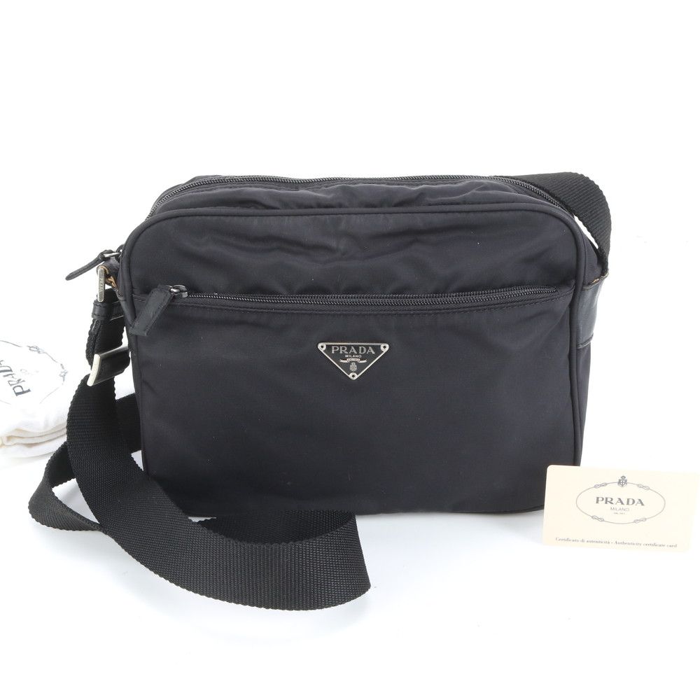美品 プラダ ギャランティカード付 テスート ナイロン カメラバッグ