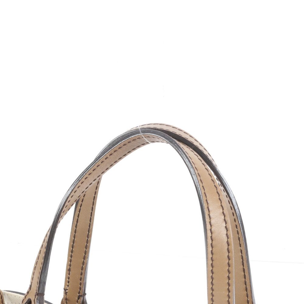 極美品 グッチ GGキャンバス ベージュ レザー トート バッグ 肩掛け