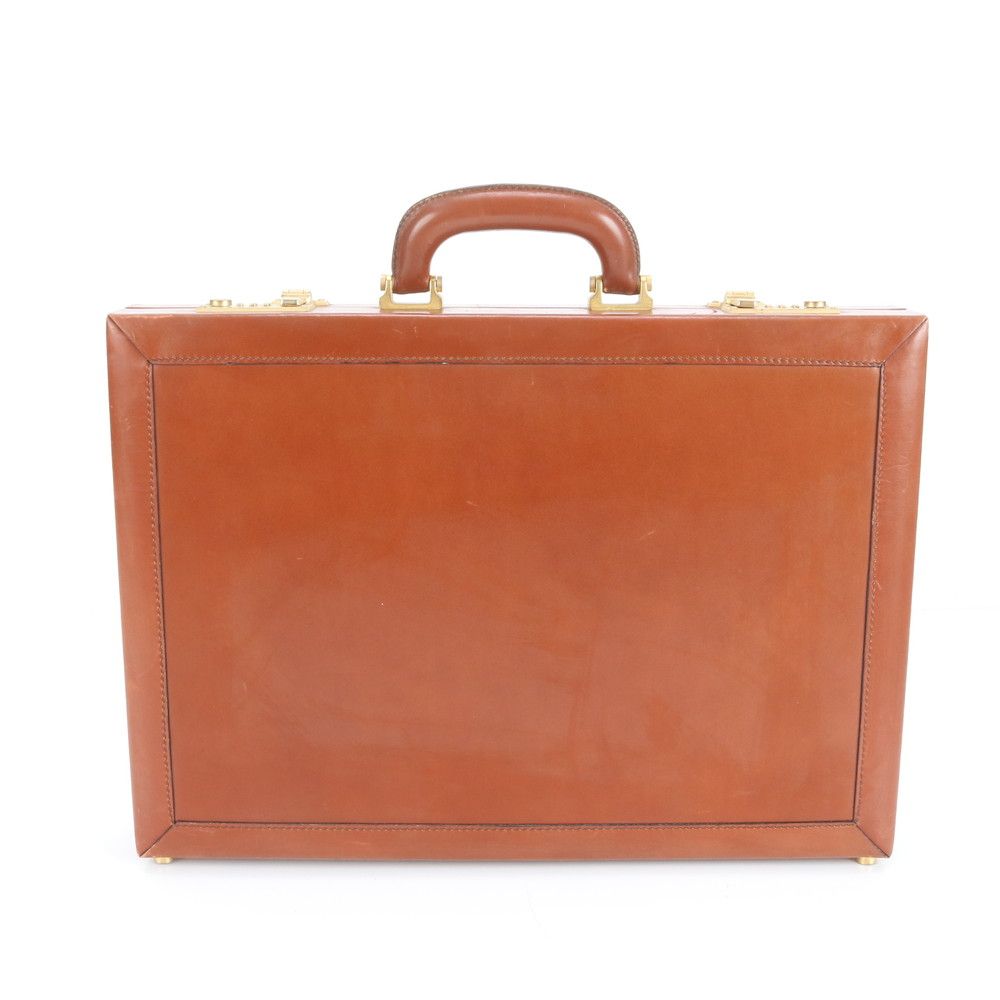 極美品 ロエベ アナグラム レザー アタッシュケース ハードケース 書類