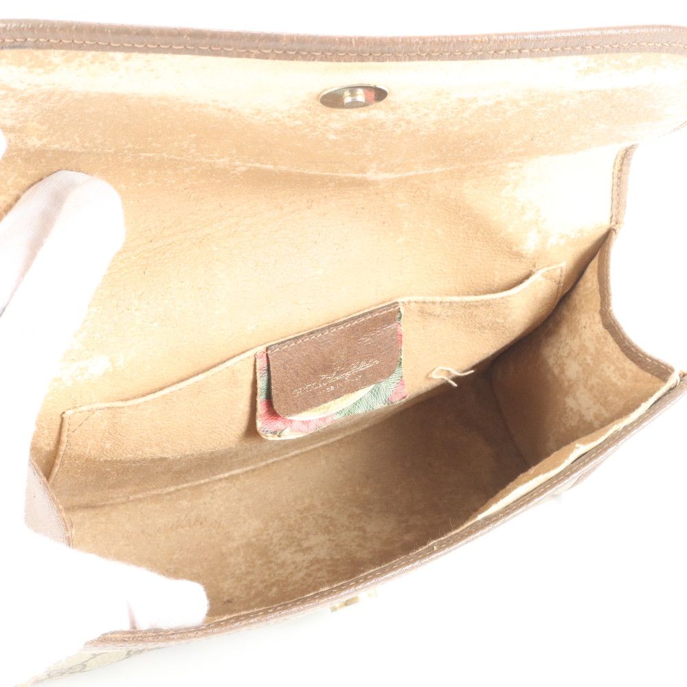 美品 グッチ GGスプリーム シェリー ライン 89-01-030 レザー セカンド