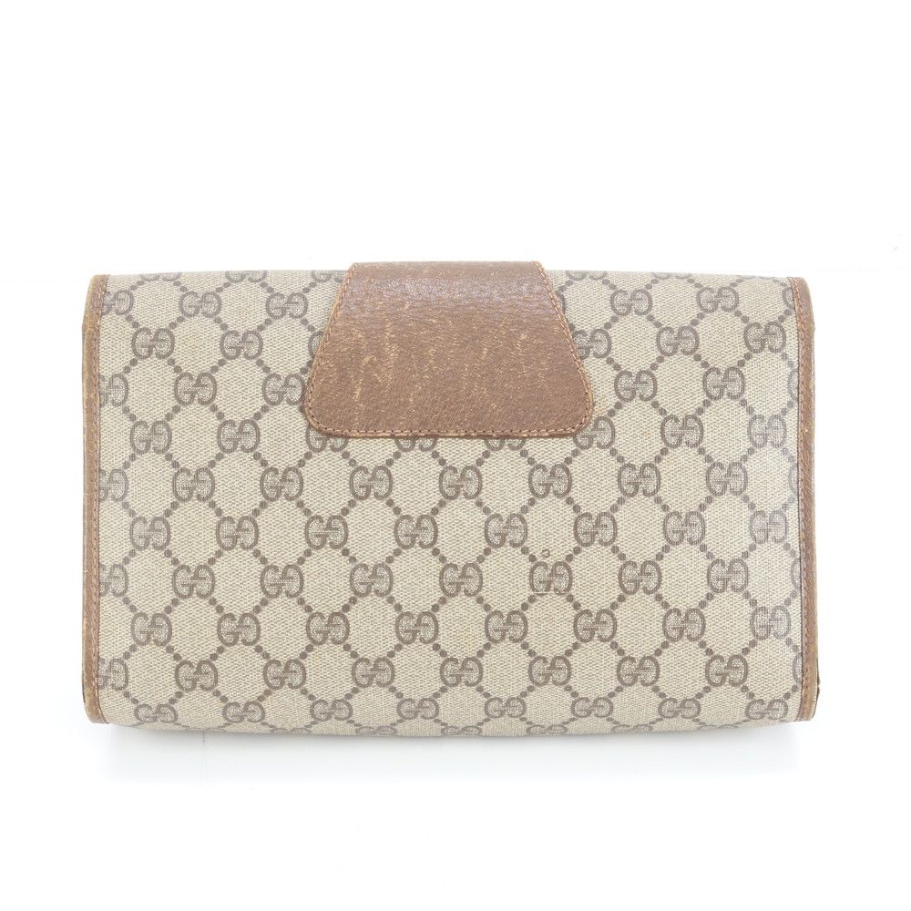 美品 グッチ GGスプリーム シェリー ライン 89-01-030 レザー セカンド