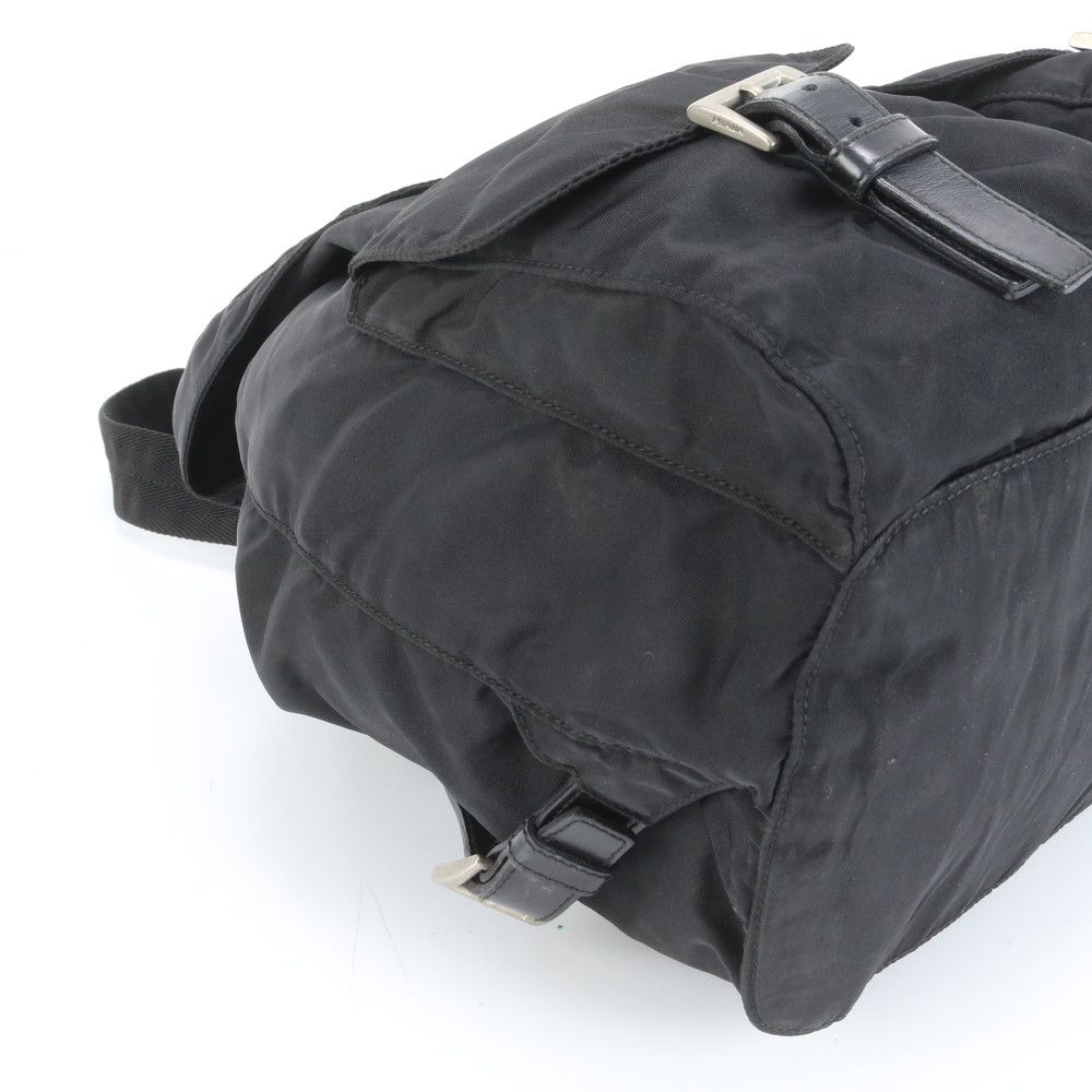 極美品 プラダ テスート ナイロン トライアングルロゴ レザー リュック