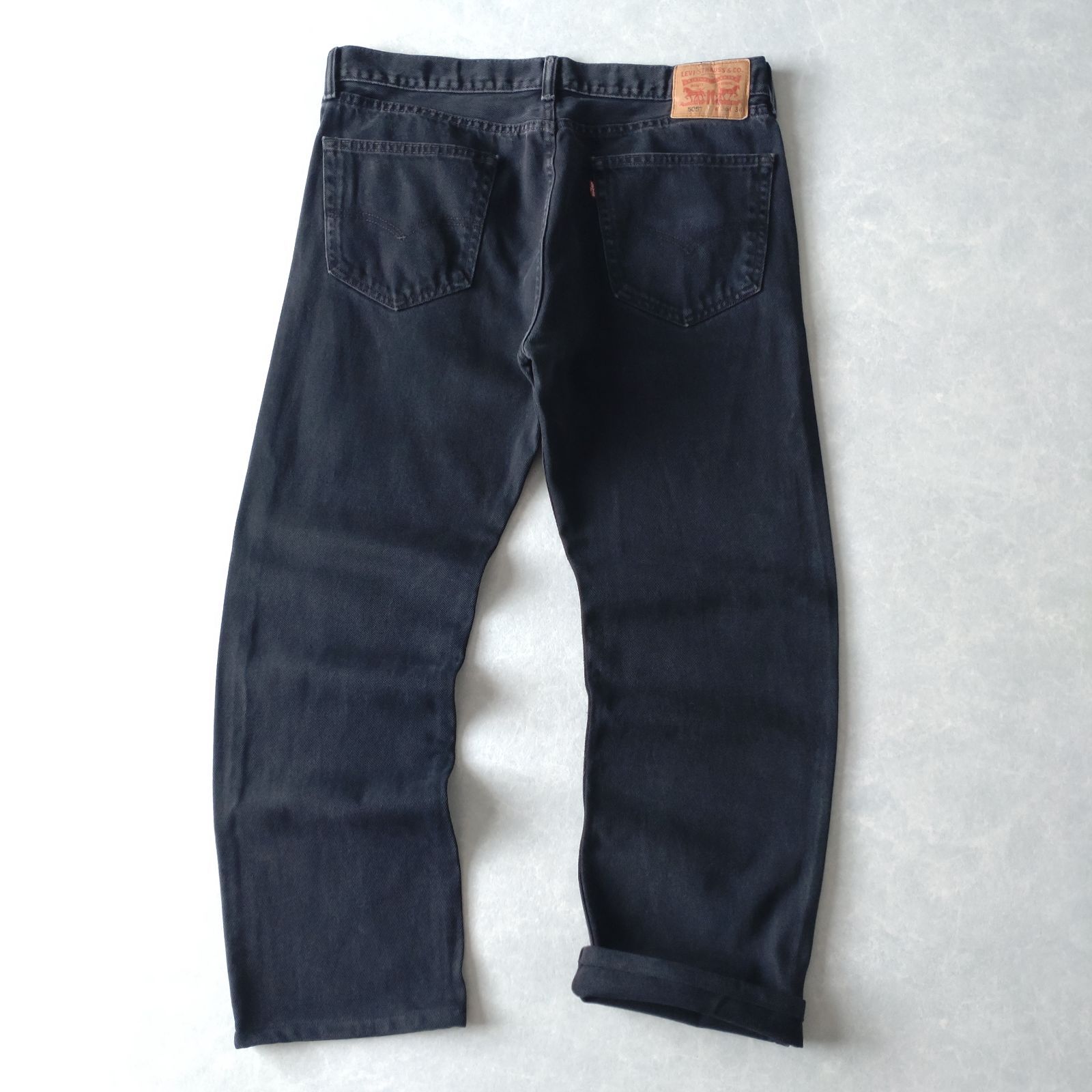 □古着 Levi's リーバイス 505 ブラックジーンズ デニムパンツ 13年製