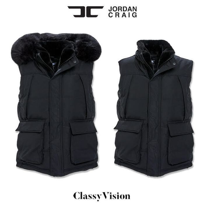 本国現地価格】 JORDAN CRAIG YUKON FUR LINED PUFFER VEST 【ダウン