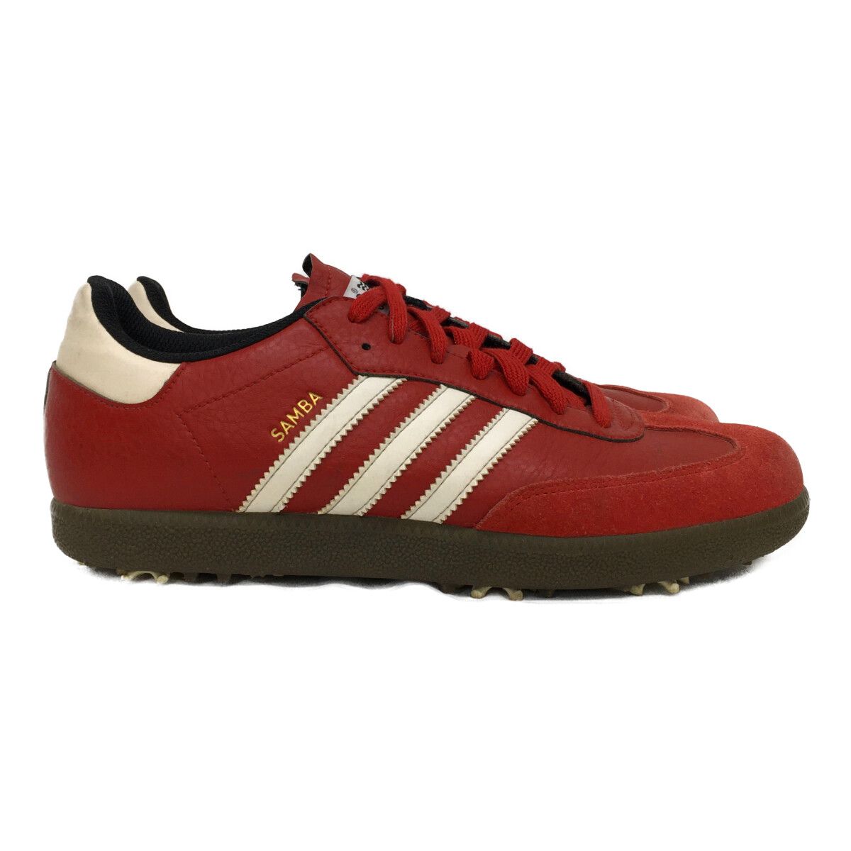 adidas Samba ゴルフシューズ 25.5 新品 アディダスゴルフ adidas GOLF ゴルフシューズ 25.5cm レッド 赤