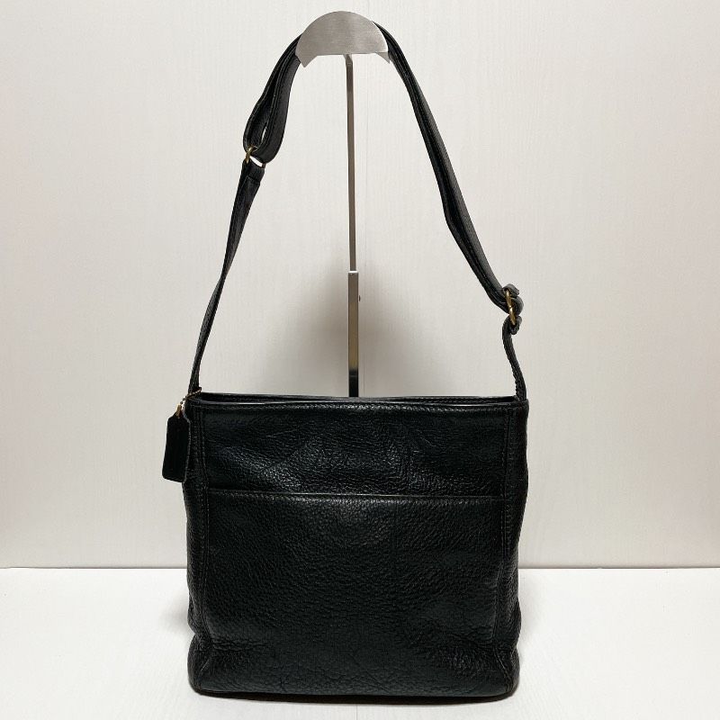 COACH 黒レザー ショルダー メンズ ユニセックス オールドコーチ 4924 