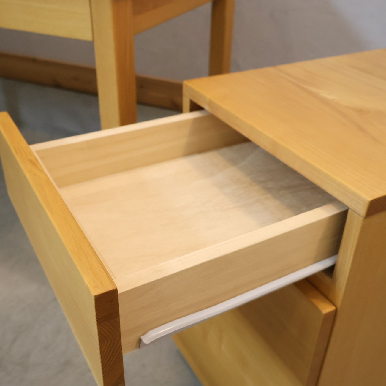 無印良品 MUJI タモ材 パーソナルデスク&ワゴン シンプル 引出し付