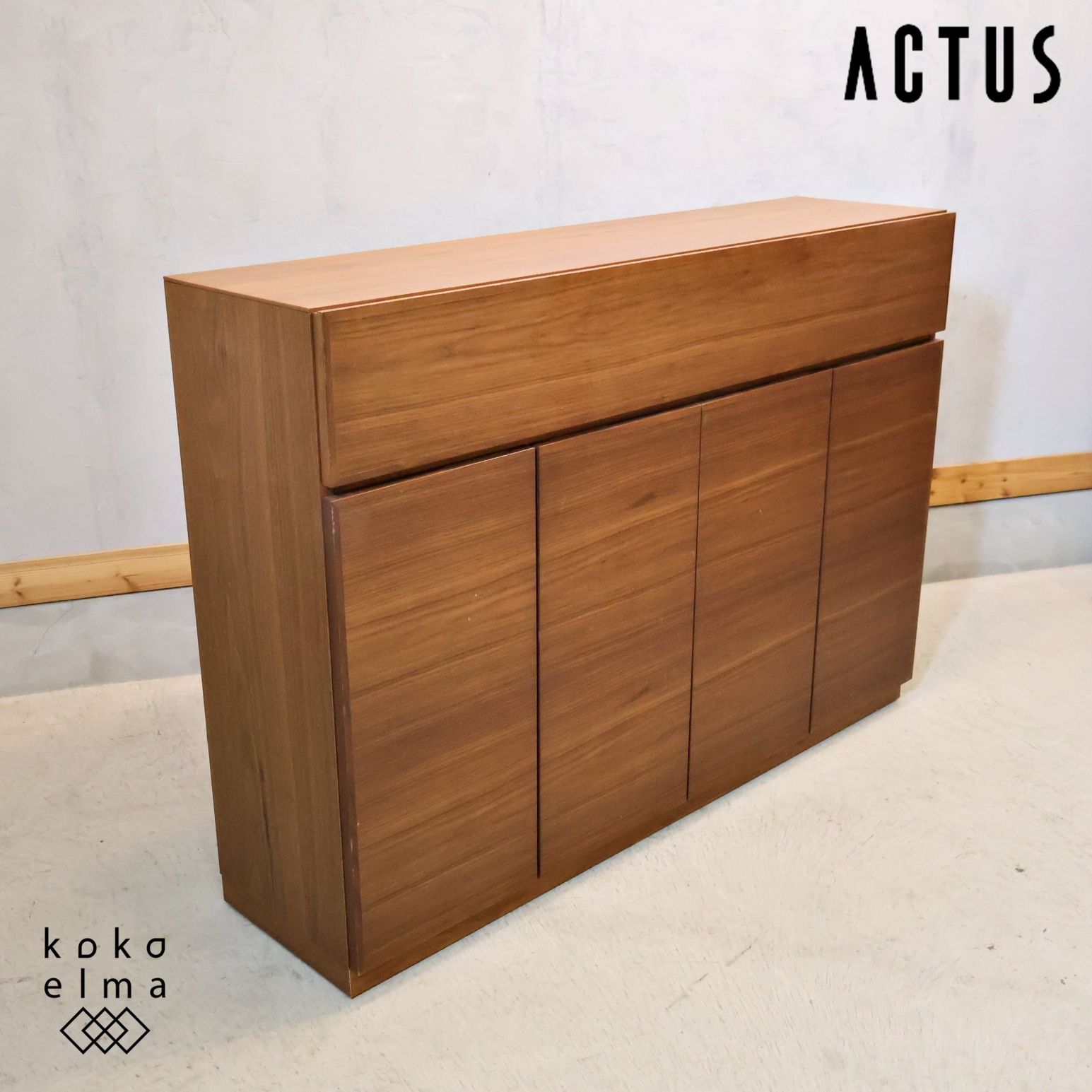 ACTUS アクタス SHINE シャイン ウォールナット材 キッチンカウンター