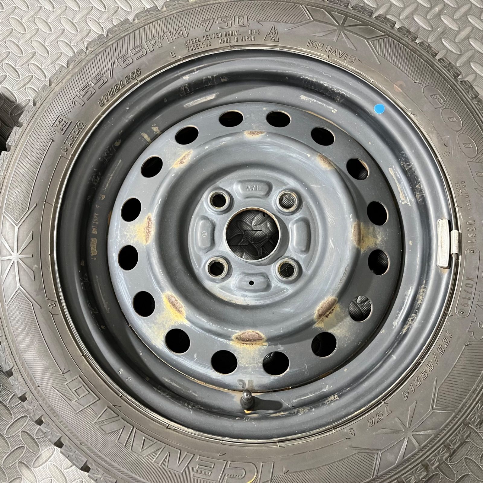 19年製 155/65R14 グッドイヤー アイスナビ6 スズキ アルト ワゴンR