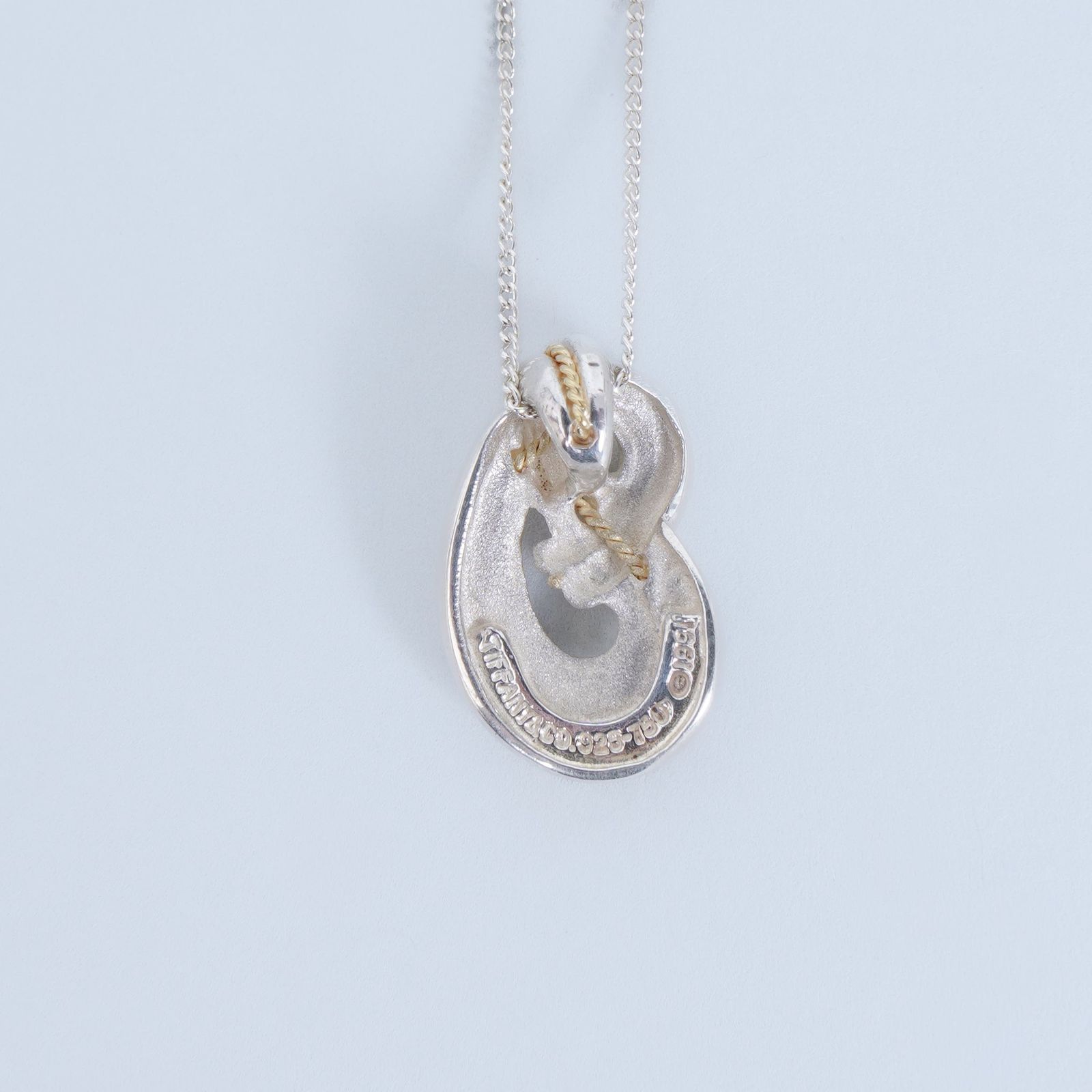 ティファニー ツイスト ノット 750×925 コンビ ネックレス 18K