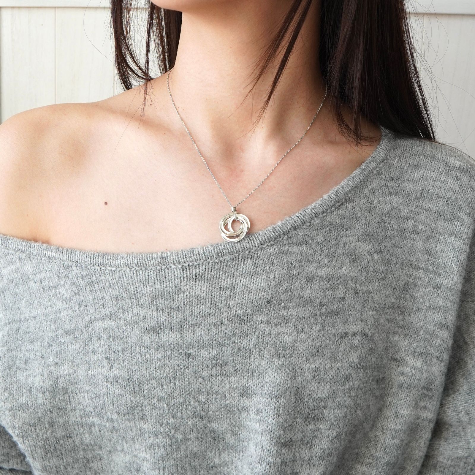 ティファニー 1837 ナロー インターロッキング ネックレス シルバー925