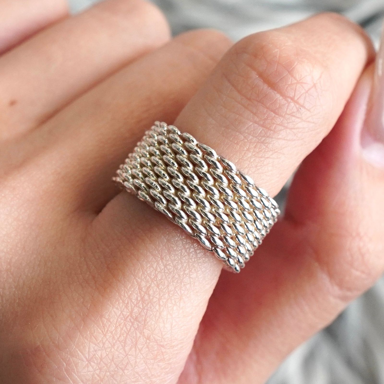 ティファニー サマセット メッシュ リング 指輪 シルバー925 - メルカリ