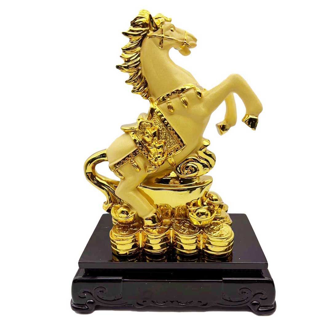 送料無料】置物 馬 黄金 干支 風水アイテム 金運アップ 財運 金運 健康