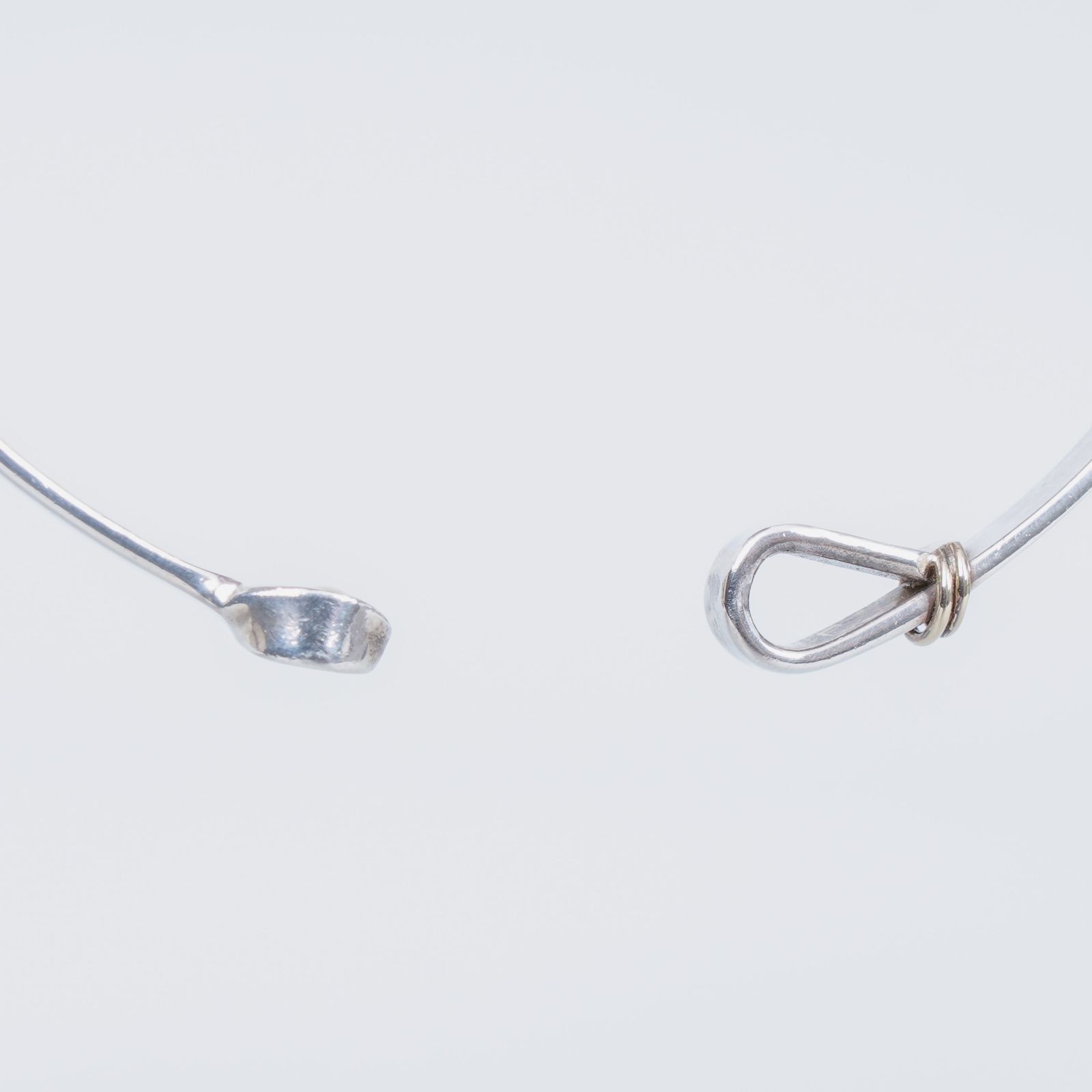 ティファニー フック&アイ 750×925 コンビ バングル 18K シルバー925