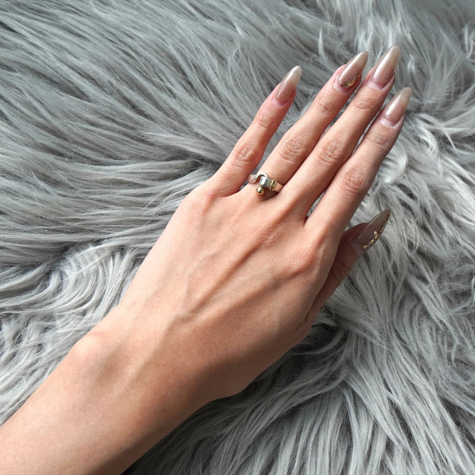 ティファニー フック&アイ 750×925 コンビ 指輪 リング 18K シルバー