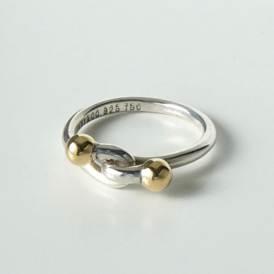 ティファニー ラブノット 750×925 コンビ 指輪 リング 18K シルバー925