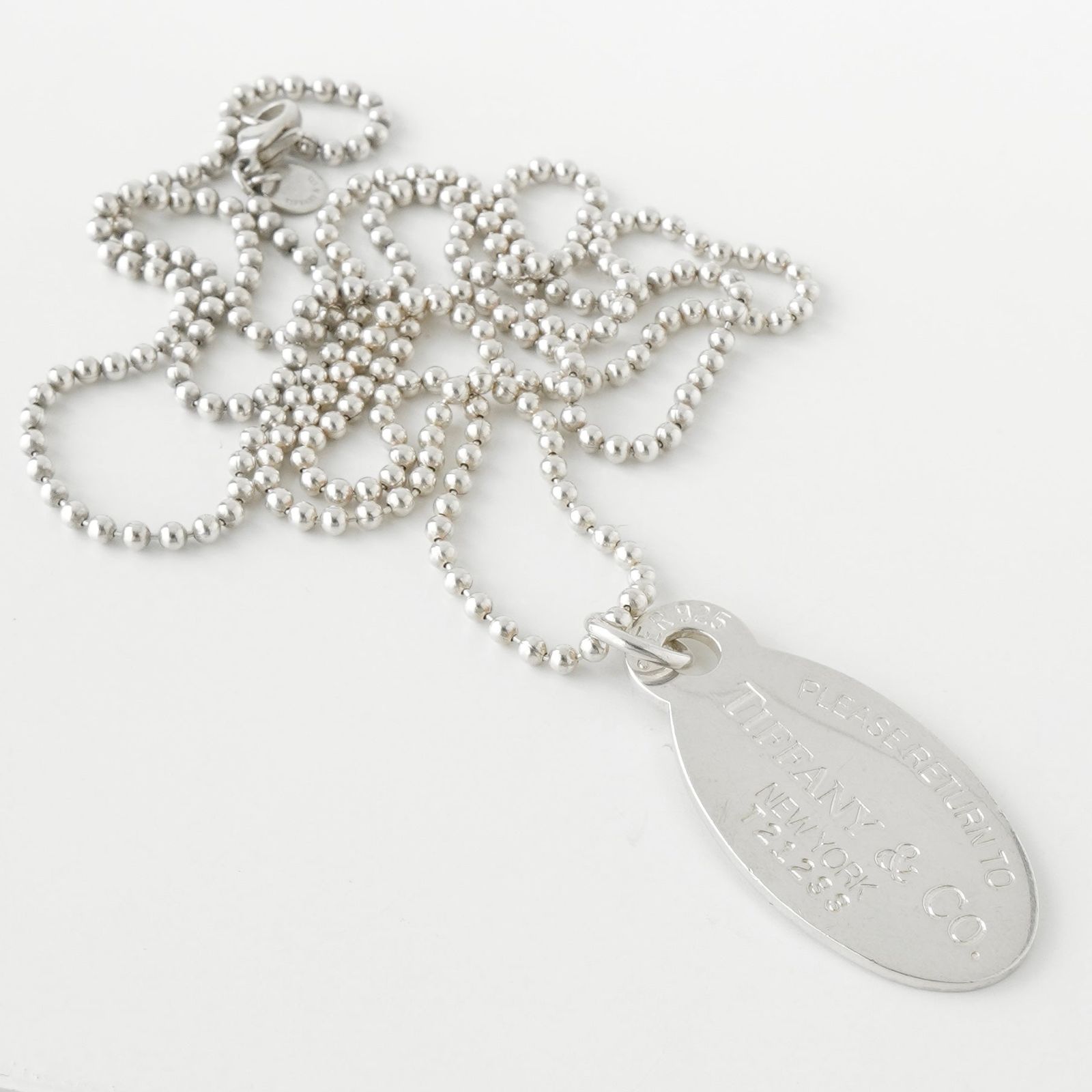 ティファニー リターントゥティファニー オーバルタグ ボールチェーン